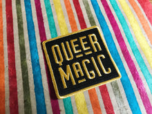 Load image into Gallery viewer, Black and Gold Queer Magic Patch