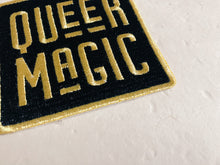 Load image into Gallery viewer, Black and Gold Queer Magic Patch