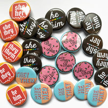 Load image into Gallery viewer, 1.25” Cute Donut Pronoun Buttons