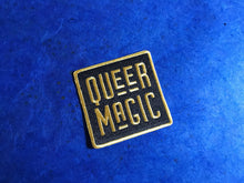 Load image into Gallery viewer, Black and Gold Queer Magic Patch