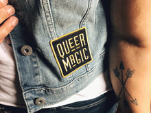 Load image into Gallery viewer, Black and Gold Queer Magic Patch