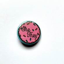 Load image into Gallery viewer, 1.25” Cute Donut Pronoun Buttons
