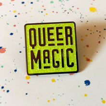 Load image into Gallery viewer, Bright Chartreuse Queer Magic Pin
