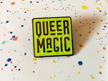 Load image into Gallery viewer, Bright Chartreuse Queer Magic Pin