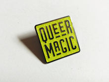 Load image into Gallery viewer, Bright Chartreuse Queer Magic Pin