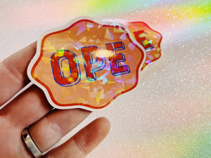 OPE Holographic Sticker
