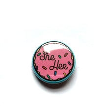 Load image into Gallery viewer, 1.25” Cute Donut Pronoun Buttons
