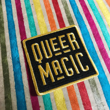 Load image into Gallery viewer, Black and Gold Queer Magic Patch