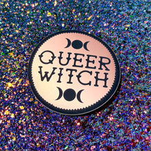 Load image into Gallery viewer, Queer Witch Matte Rose Gold Sticker