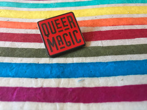 Red Queer Magic Pin