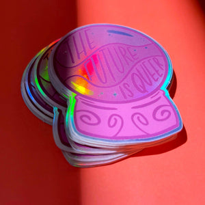 Holographic Future Is Queer Sticker