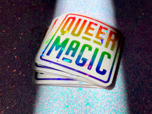 Load image into Gallery viewer, Queer Magic Clear Holographic Sticker