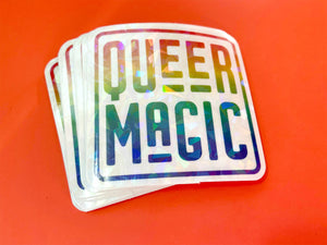 Queer Magic Clear Holographic Sticker