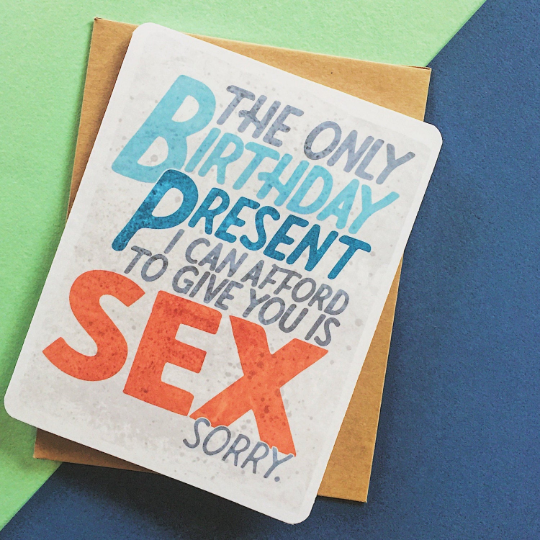 Birthday Sex Card