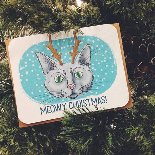 Meowy Christmas Card