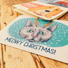 Load image into Gallery viewer, Meowy Christmas Card