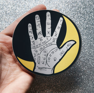 Witchy Moon & Palmistry Sticker