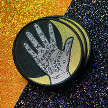 Load image into Gallery viewer, Witchy Moon &amp; Palmistry Iron On Patch