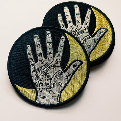Witchy Moon & Palmistry Iron On Patch
