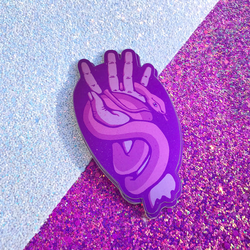 Snake & Hand Witchy Sticker