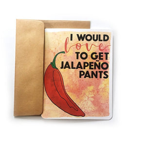 Colorful Jalapeno Pants Card