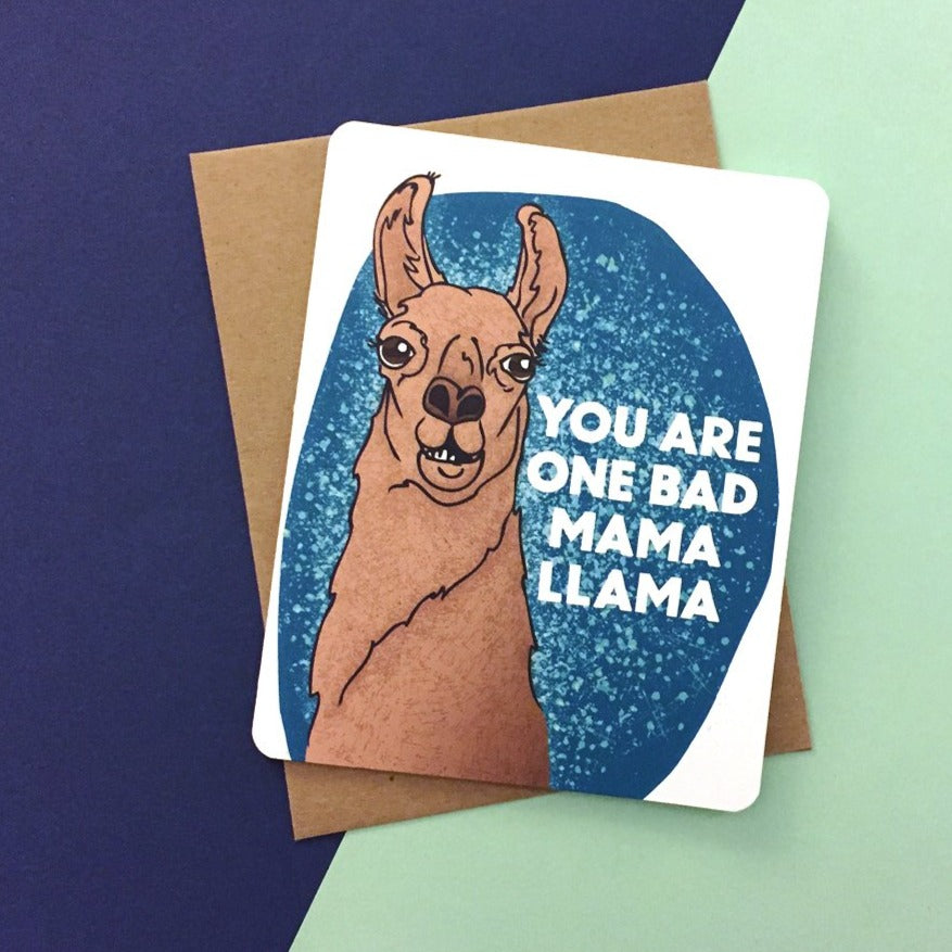 Mama Llama Card