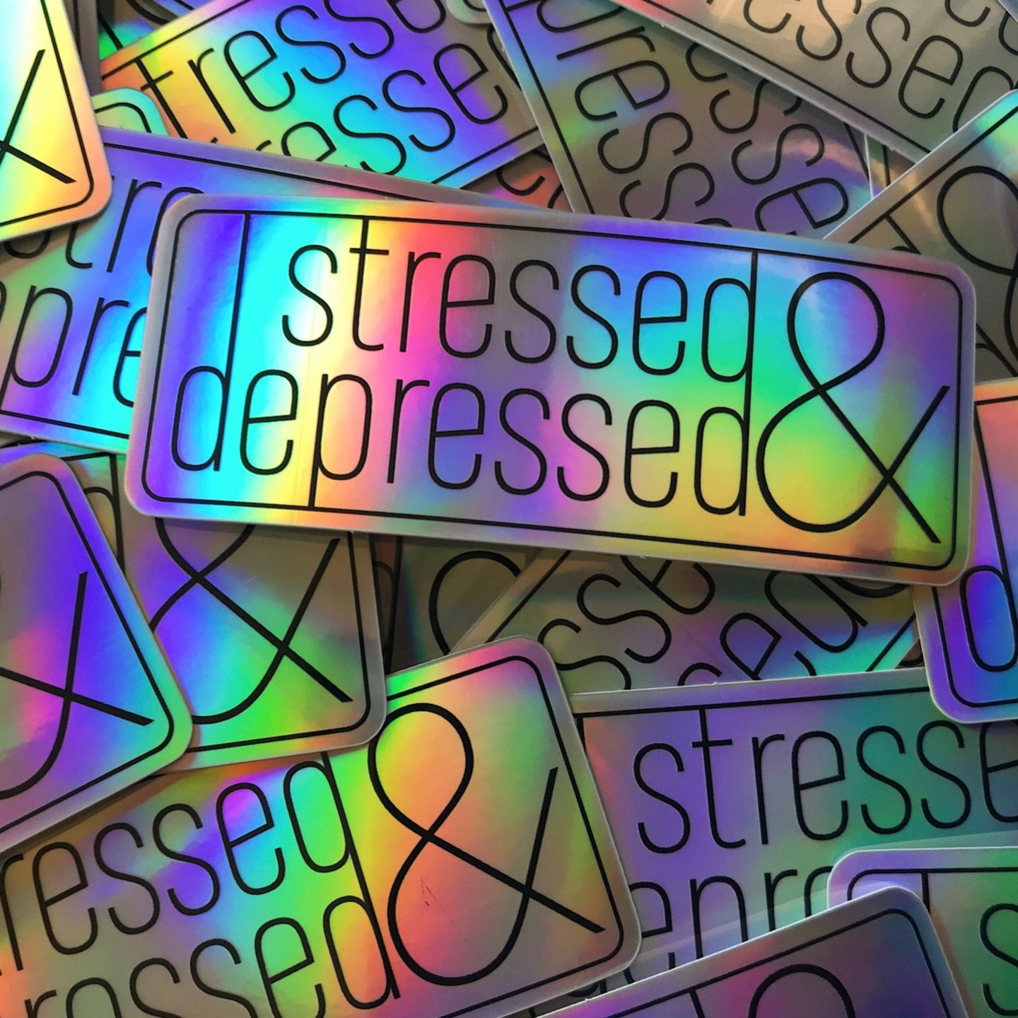 Stressed and Depressed Sticker