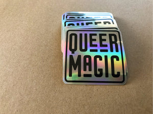 Holographic Queer Magic Sticker